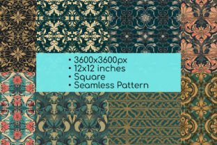 Vintage Floral Wallpaper Digital Papers Graphic by Red Gypsy Vintage ...