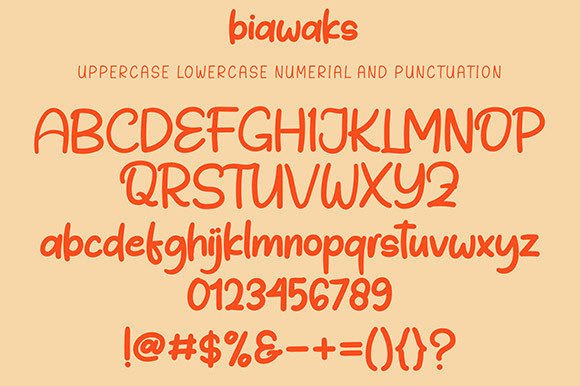 Biawaks Font - Preview 4
