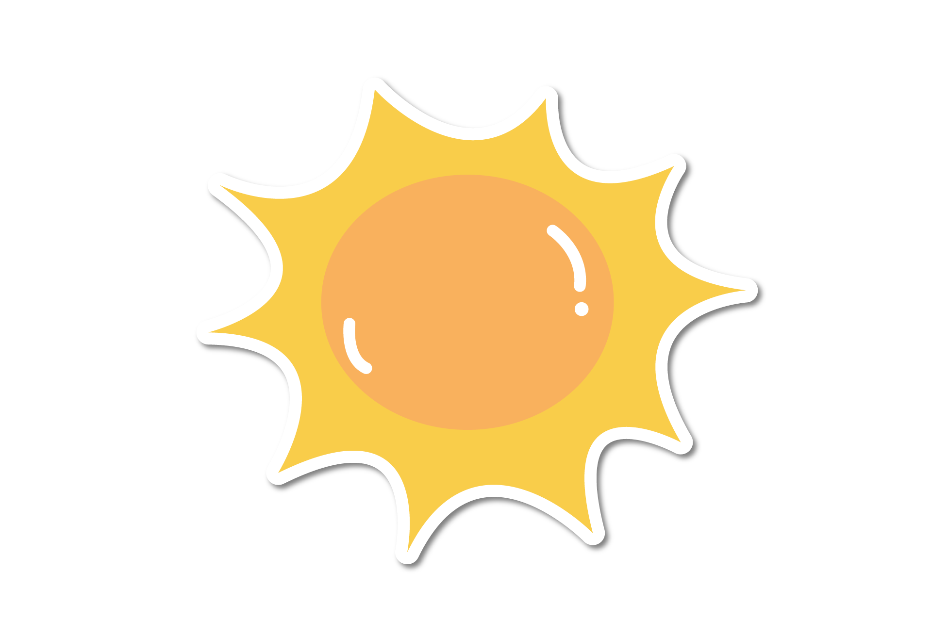 Sun Cute Icon Graphic by dgkartt · Creative Fabrica