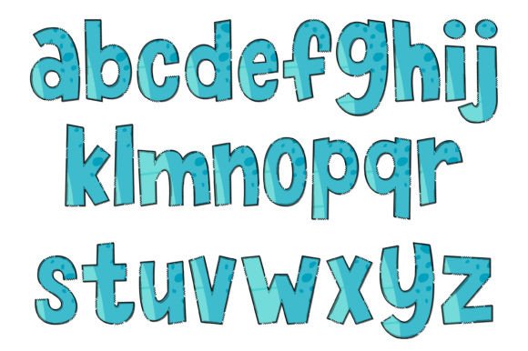 Blue Dinous Font - Preview 2