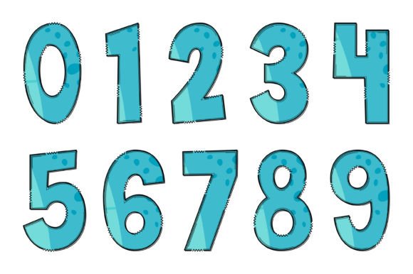 Blue Dinous Font - Preview 3
