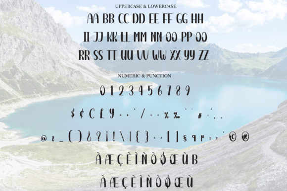 Blue Lake Font - Preview 6