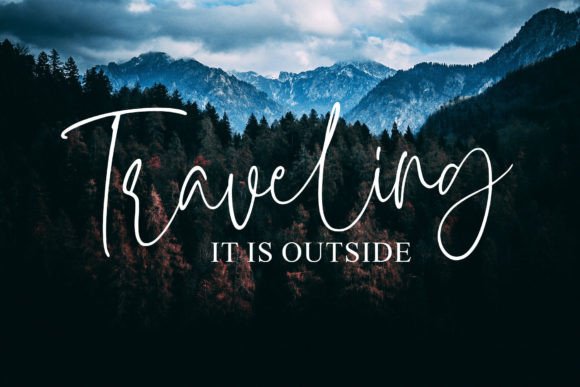 Glamonte Signature Font PNG with transparent background - Preview 2