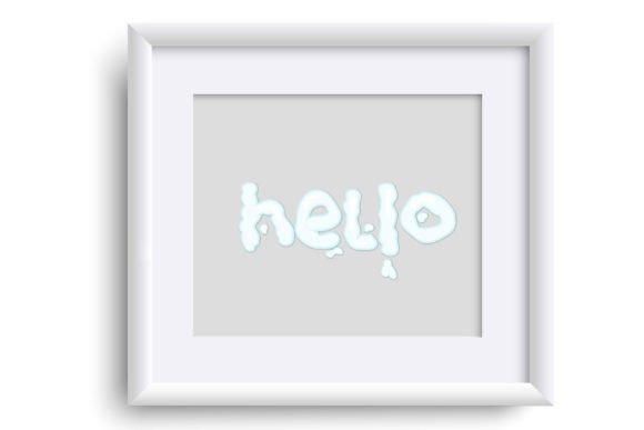 Glue Letters Font PNG with transparent background - Preview 4
