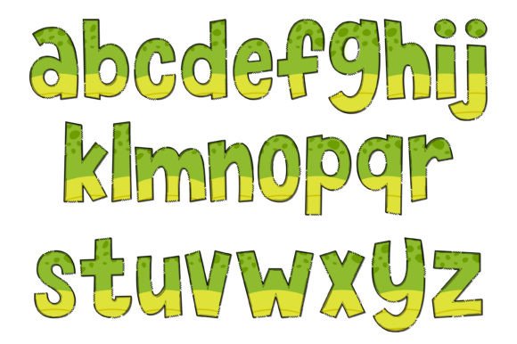 Green Dinous Font - Preview 2