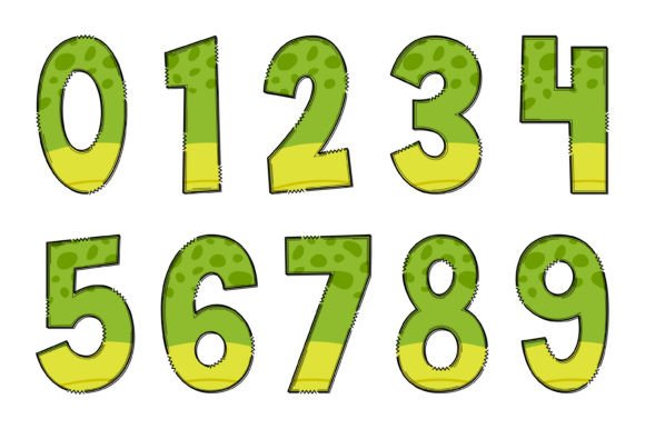 Green Dinous Font - Preview 3