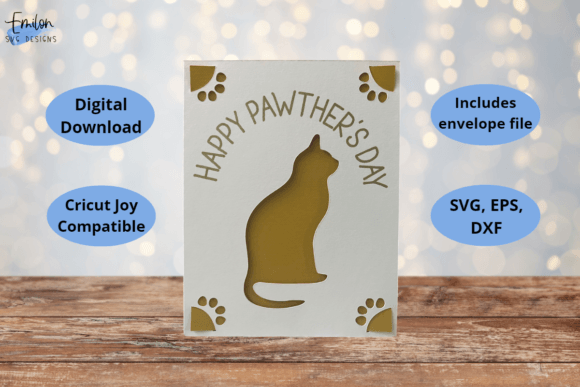 Happy Pawthers Day Insert Card Svg Graphics