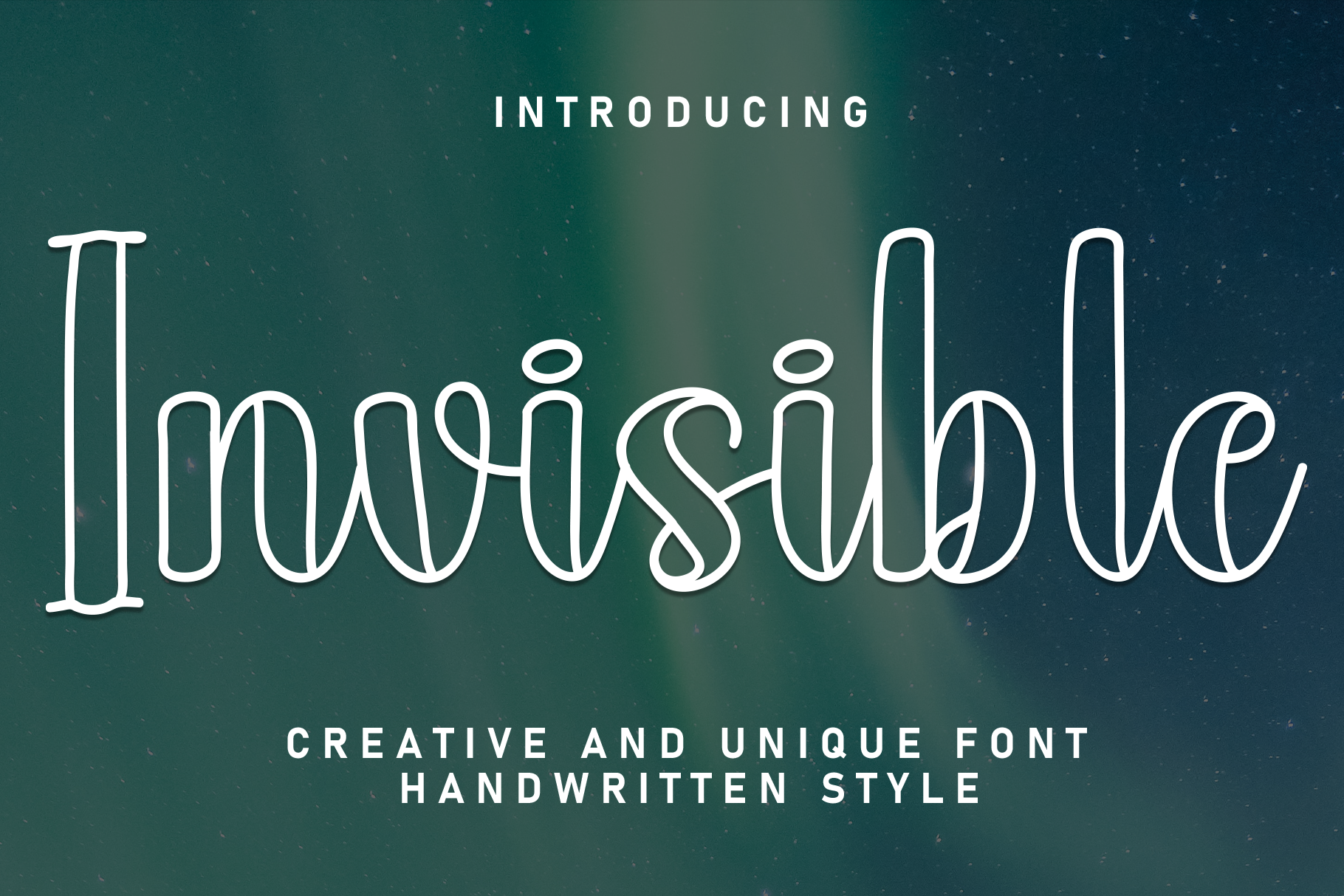 Invisible Like Lettering Invisible Font by Strongkeng Old · Creative Fabrica