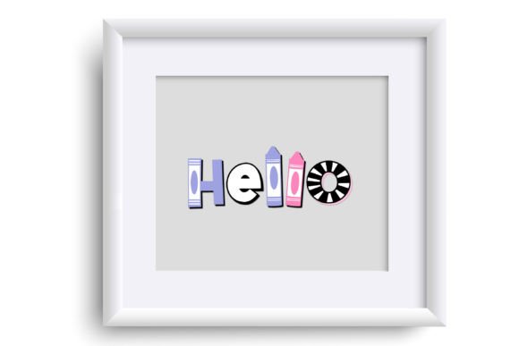 Krayola Font PNG with transparent background - Preview 4