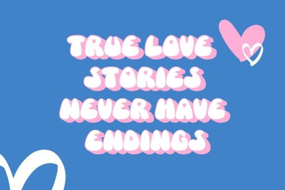 Love Bold Font PNG with transparent background - Preview 3