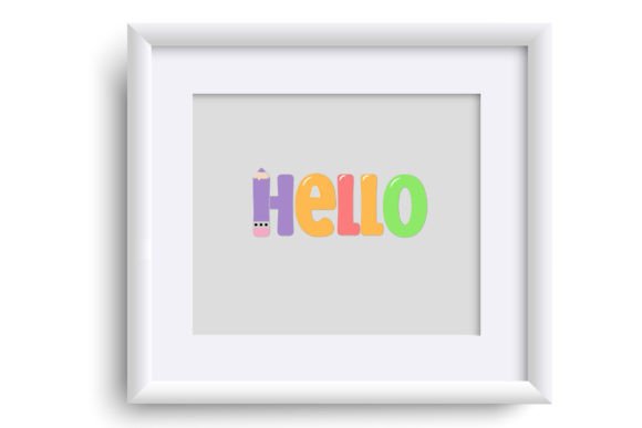 Mccolor Pencil Font PNG with transparent background - Preview 4