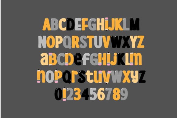 Mcpencil Font PNG with transparent background - Preview 2