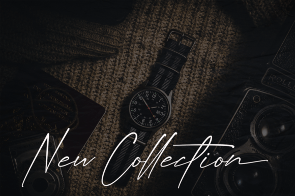 Permatha Signature Font PNG with transparent background - Preview 2