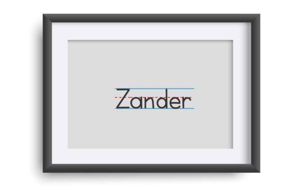 Print Practice Font PNG with transparent background - Preview 3