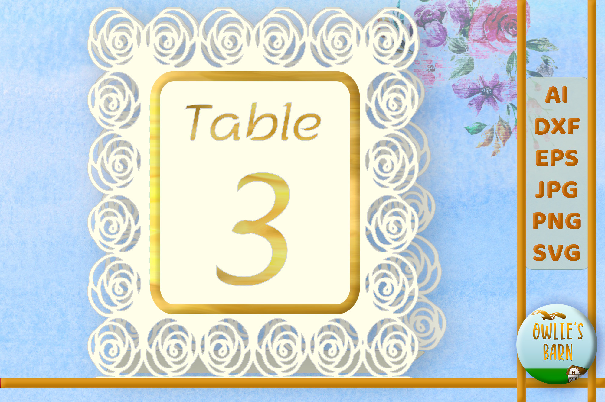 Roses Table Number 3