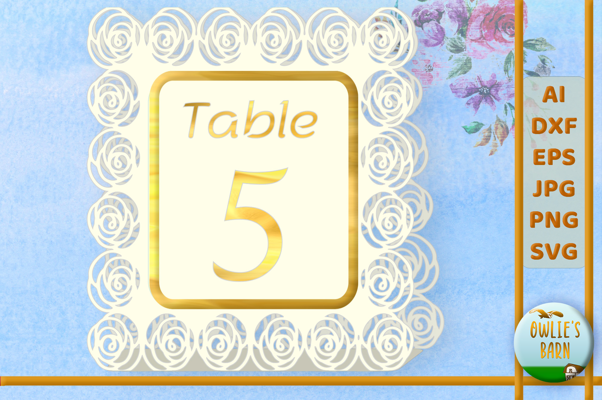 Roses Table Number 5