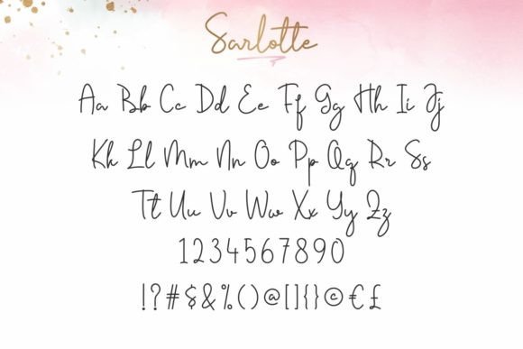 Sarlotte Font PNG with transparent background - Preview 3