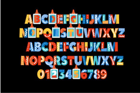 School Glue Font PNG with transparent background - Preview 2