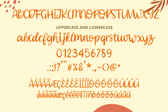Shine Like Sunflower Font PNG with transparent background - Preview 5