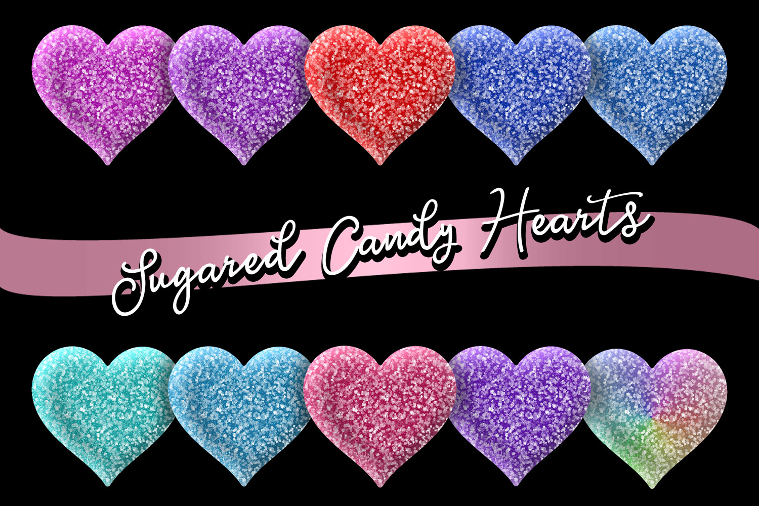 Sugared Candy Hearts
