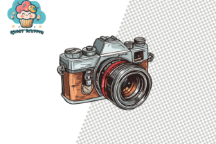 Vintage Camera Clipart Graphic by QM_ART · Creative Fabrica