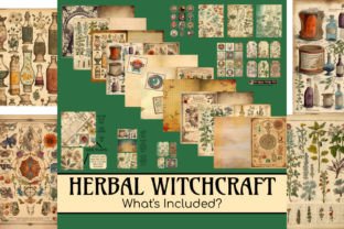 Witchcraft Nature Junk Journal Kit Graphic by Red Gypsy Vintage Arts ...