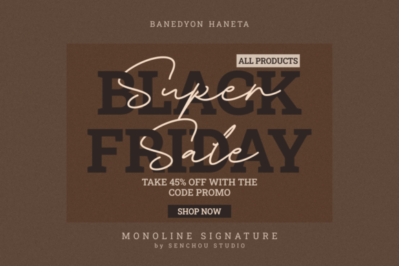 Banedyon Haneta Font - Preview 1
