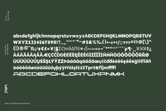 Derika Sans Font PNG with transparent background - Preview 5