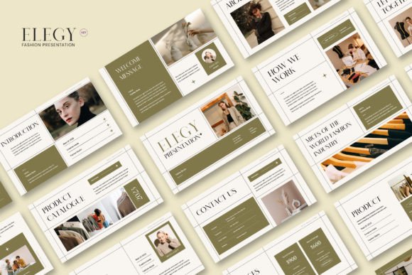 Preview of Elegy Fashion Presentation Keynote fashion presentation template