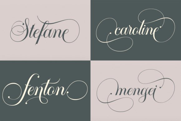 Garinstae Script Font PNG with transparent background - Preview 4