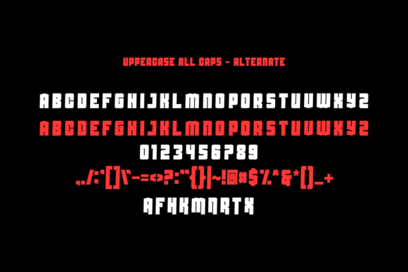 Hexantrav Font PNG with transparent background - Preview 2