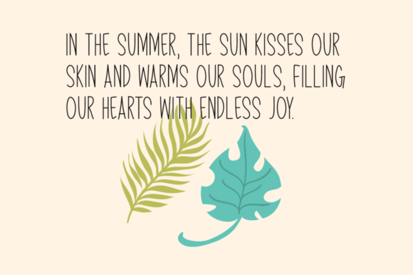 I Love Summer Font - Preview 1