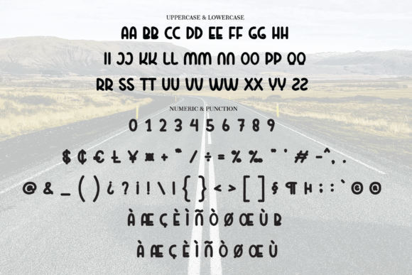 Long Drive Font PNG with transparent background - Preview 6