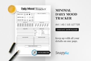 Online Mood Tracker, Minimal Mood Graphic by SnapyBiz · Creative Fabrica
