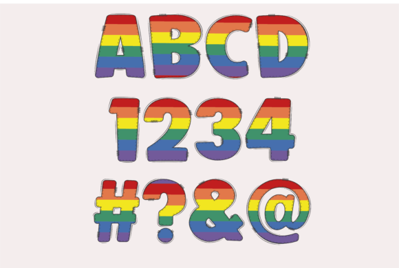 Pride Mount Font PNG with transparent background - Preview 1