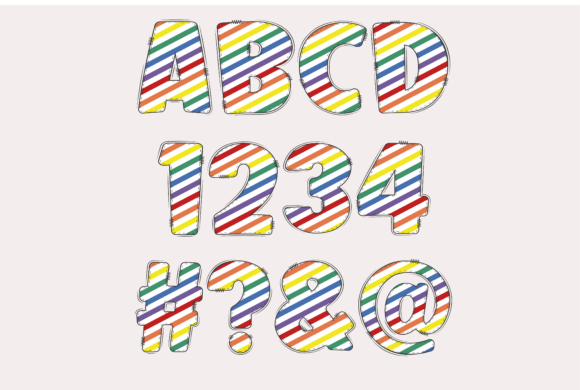 Pride Mount Font PNG with transparent background - Preview 2