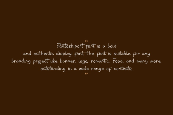 Rattoshiport Font PNG with transparent background - Preview 4