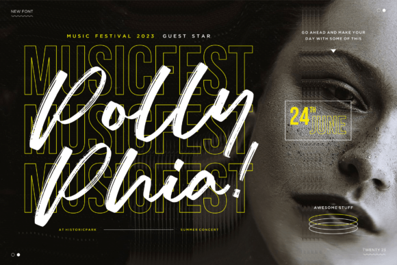 Romeo Bohemian Font PNG with transparent background - Preview 1