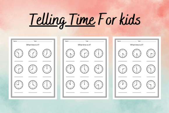 Telling Time Kdp Template Graphic KDP Keywords By Alouma Sriti