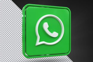 3d render Social Media Icon
