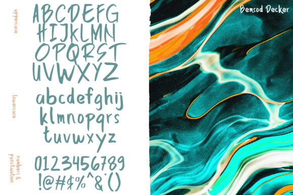 Bemsod Decker Font - Preview 1