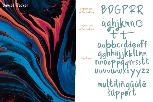 Bemsod Decker Font - Preview 3