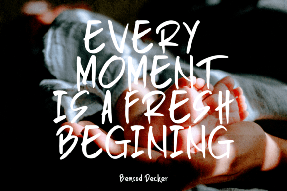 Bemsod Decker Font - Preview 4