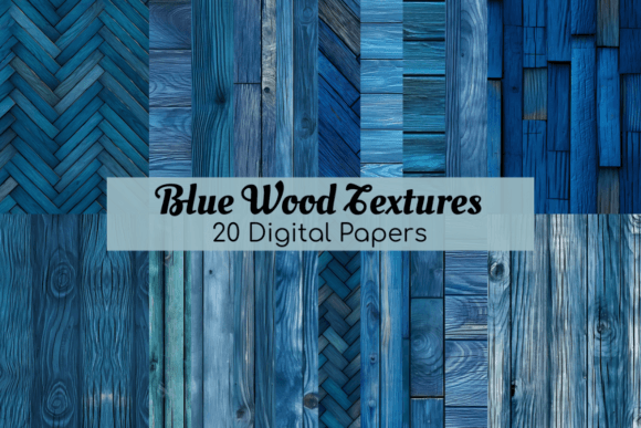 Blue Wood Texture Background Papers