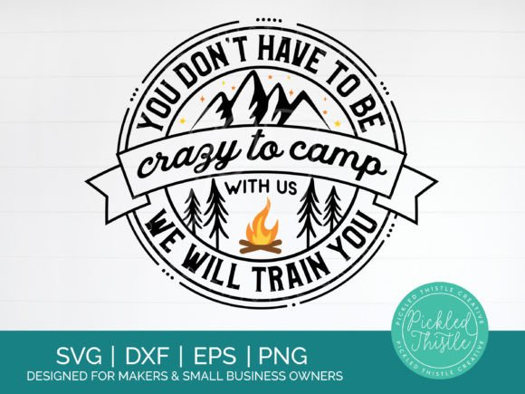 Funny Camping SVG