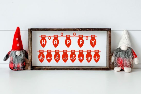 Holiday Light Duo Font PNG with transparent background - Preview 6