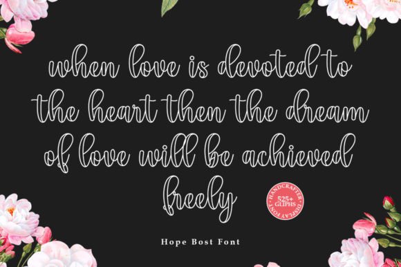 Hope Best Font PNG with transparent background - Preview 4