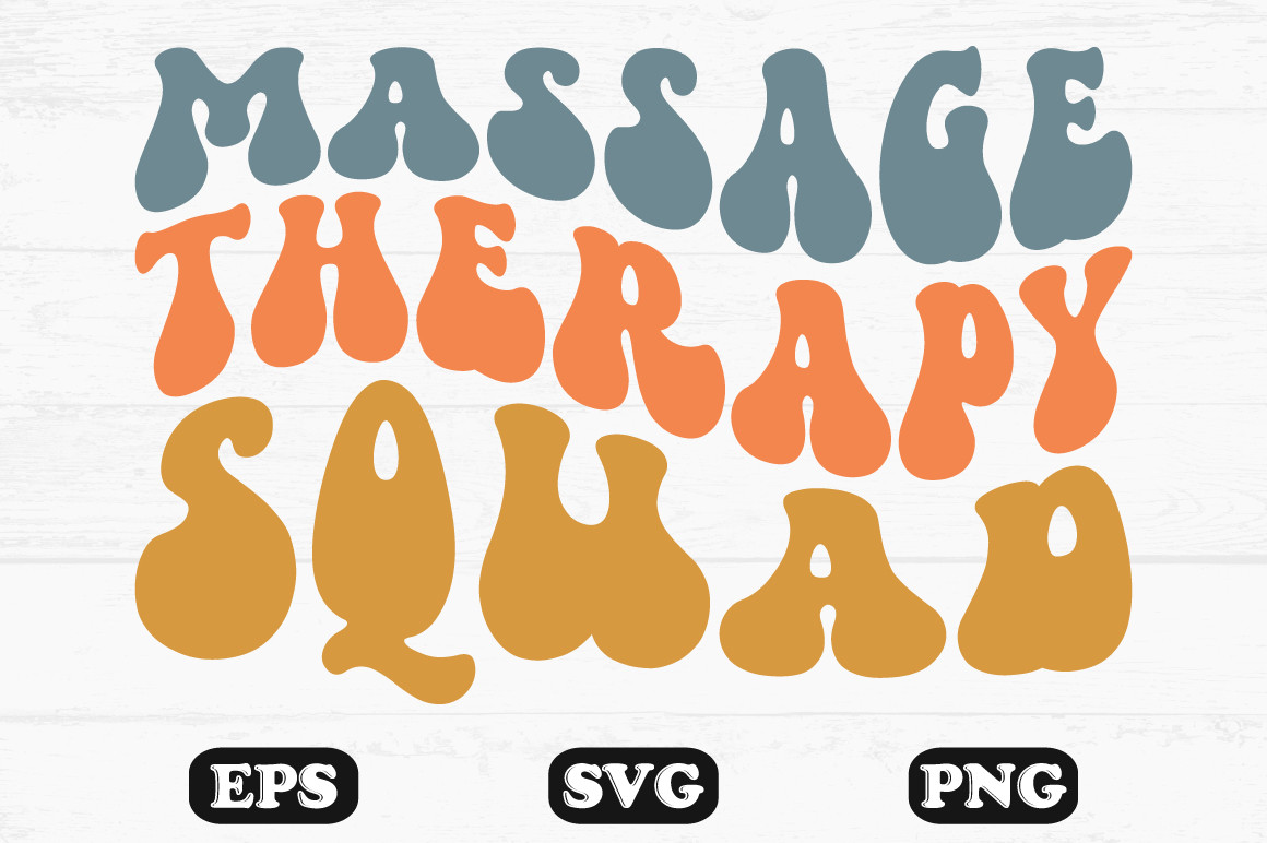 Massage Therapy Squad Retro Wavy Svg Graphic by hosneara 4767 ...