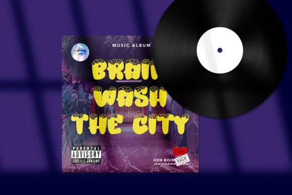 Over Brain Graffiti Font PNG with transparent background - Preview 3