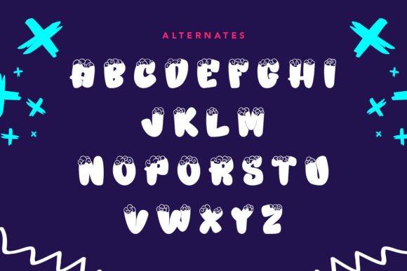 Over Brain Graffiti Font PNG with transparent background - Preview 6